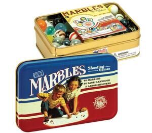 Channel Craft Old-Fashioned Shooting Marble Game in Classic Tin